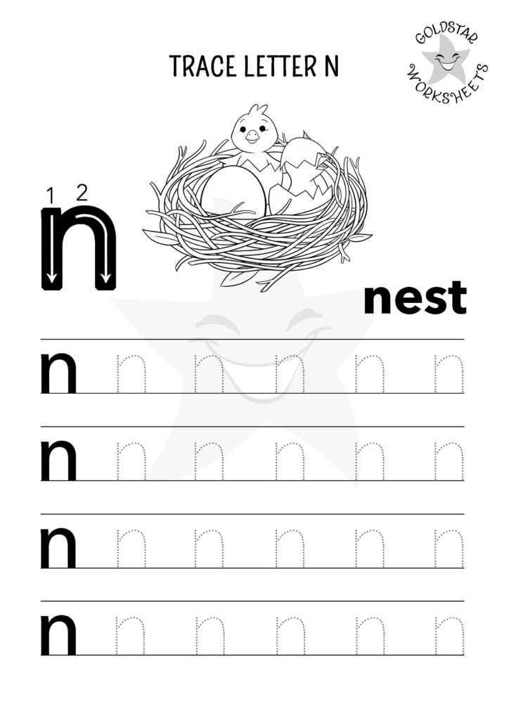 Letter N Worksheets For Preschool