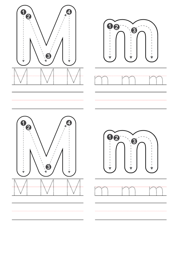 Free Preschool Letter M Worksheets Printable PDF