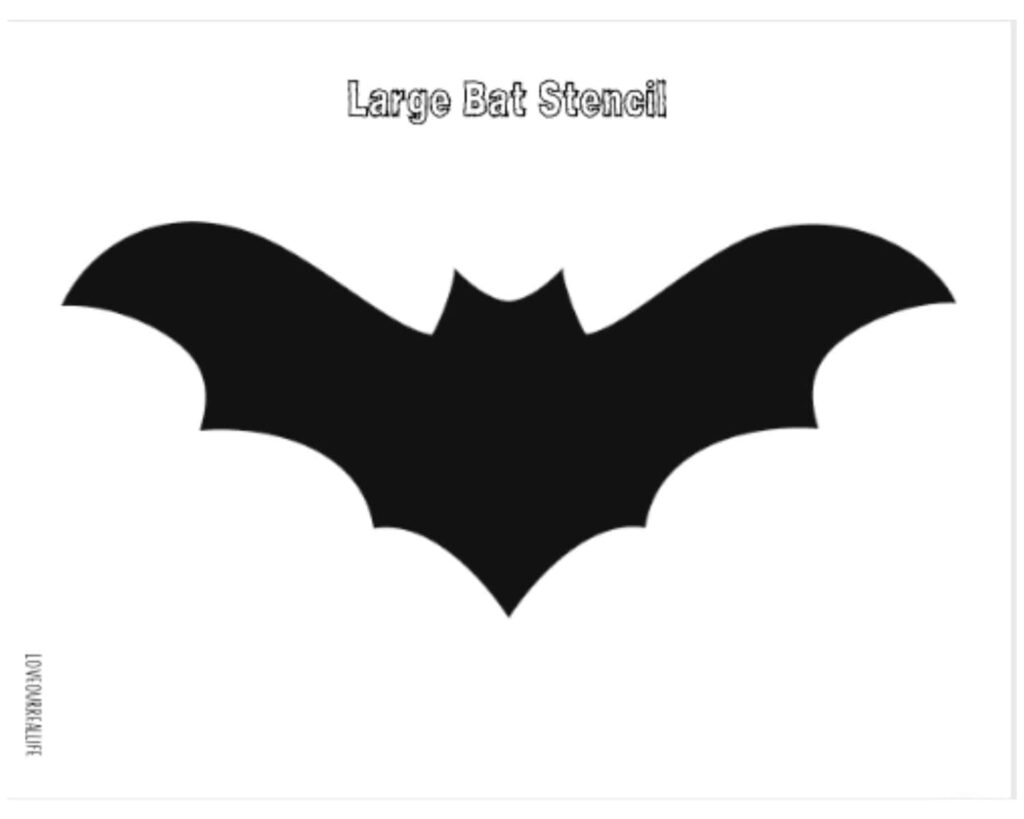 Halloween Bat Cut Out Template