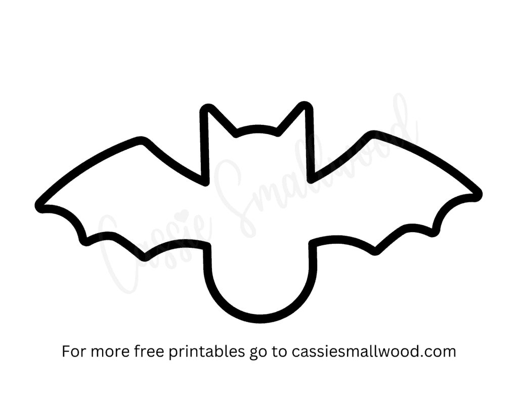 Free Printable Bat Templates Small Medium And Large Cassie Smallwood