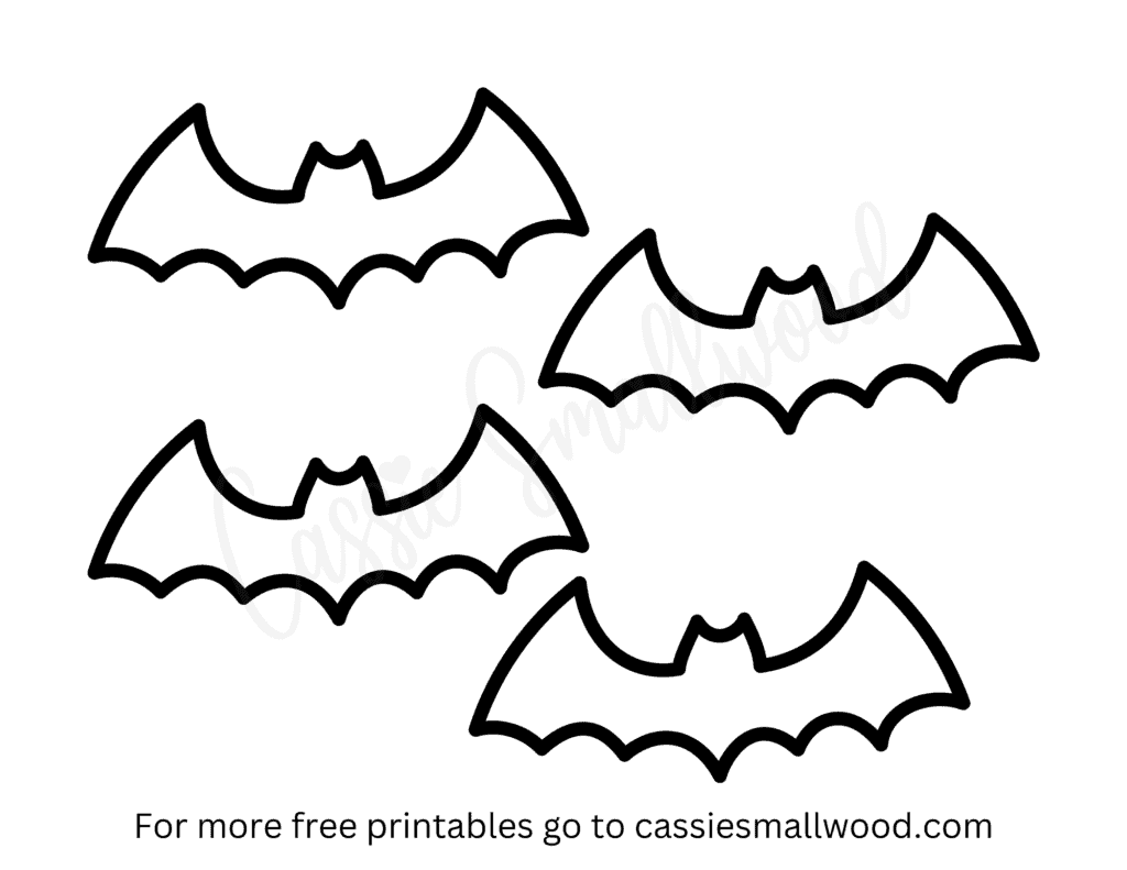 Bats Templates To Cut Out