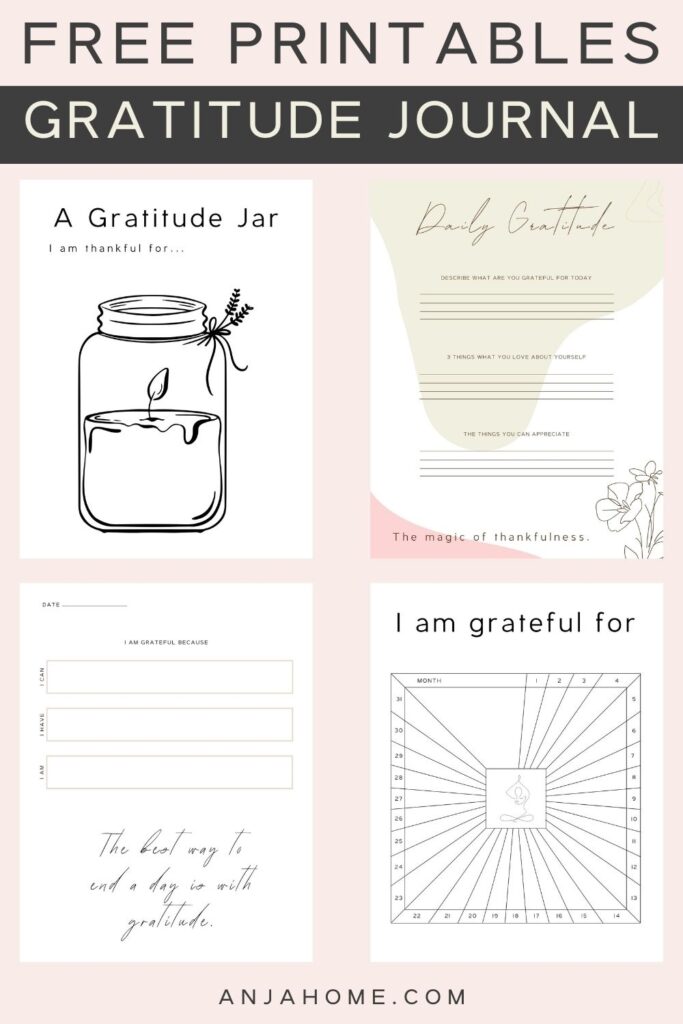 Free Printable Gratitude Journal Pages