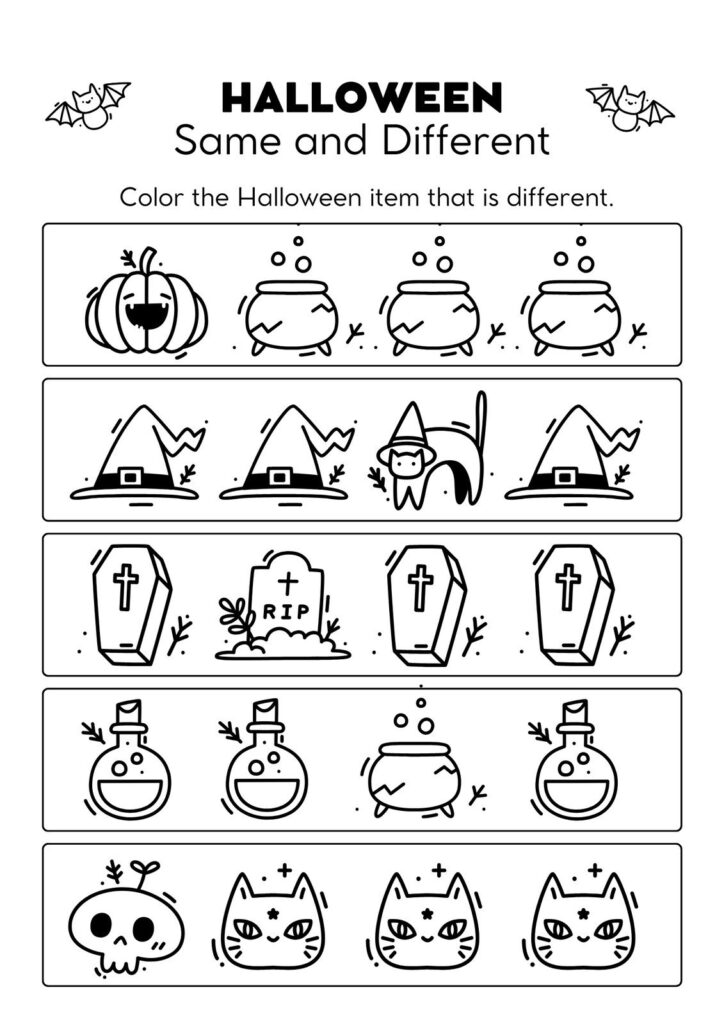 Free Printable Halloween Worksheet Templates To Edit Canva