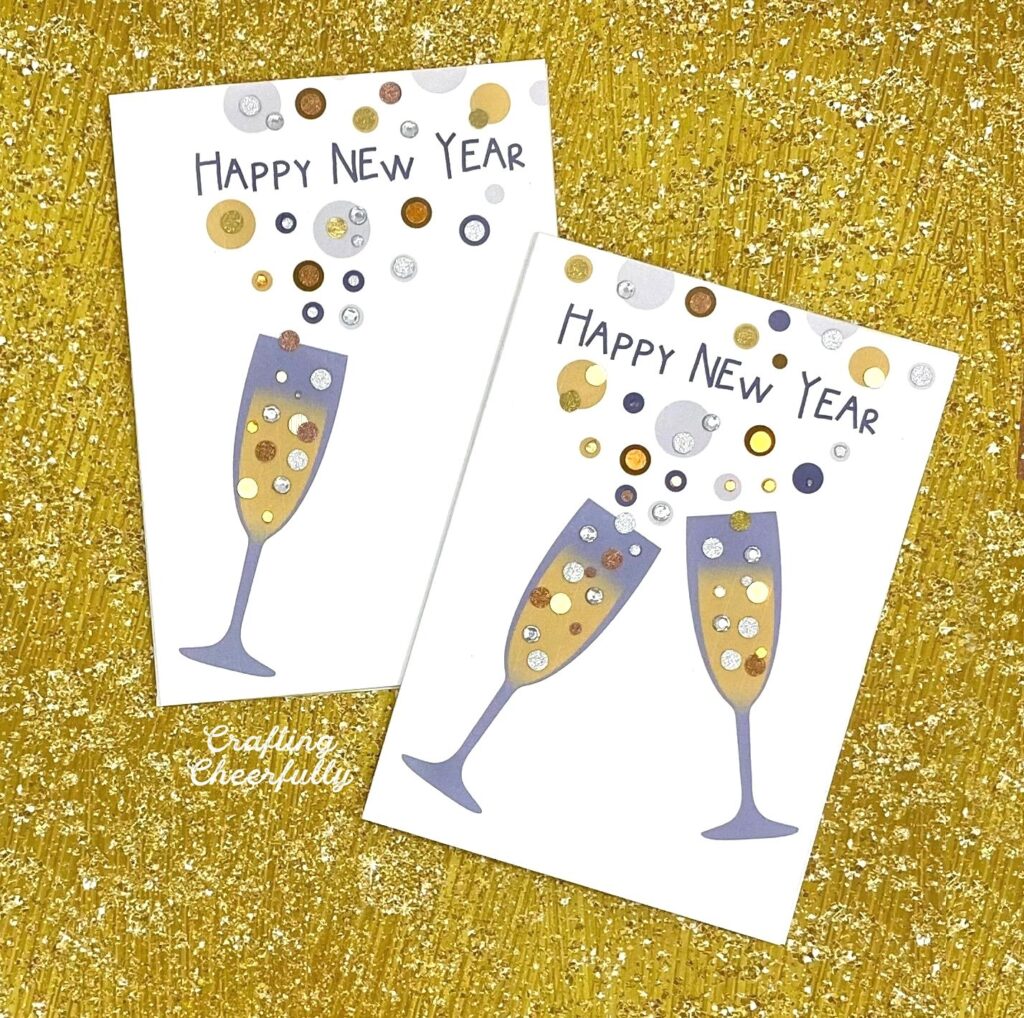 Free Printable Happy New Year Cards Crafting Cheerfully