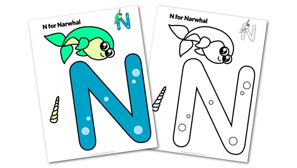 Free Printable Letter N Craft Template