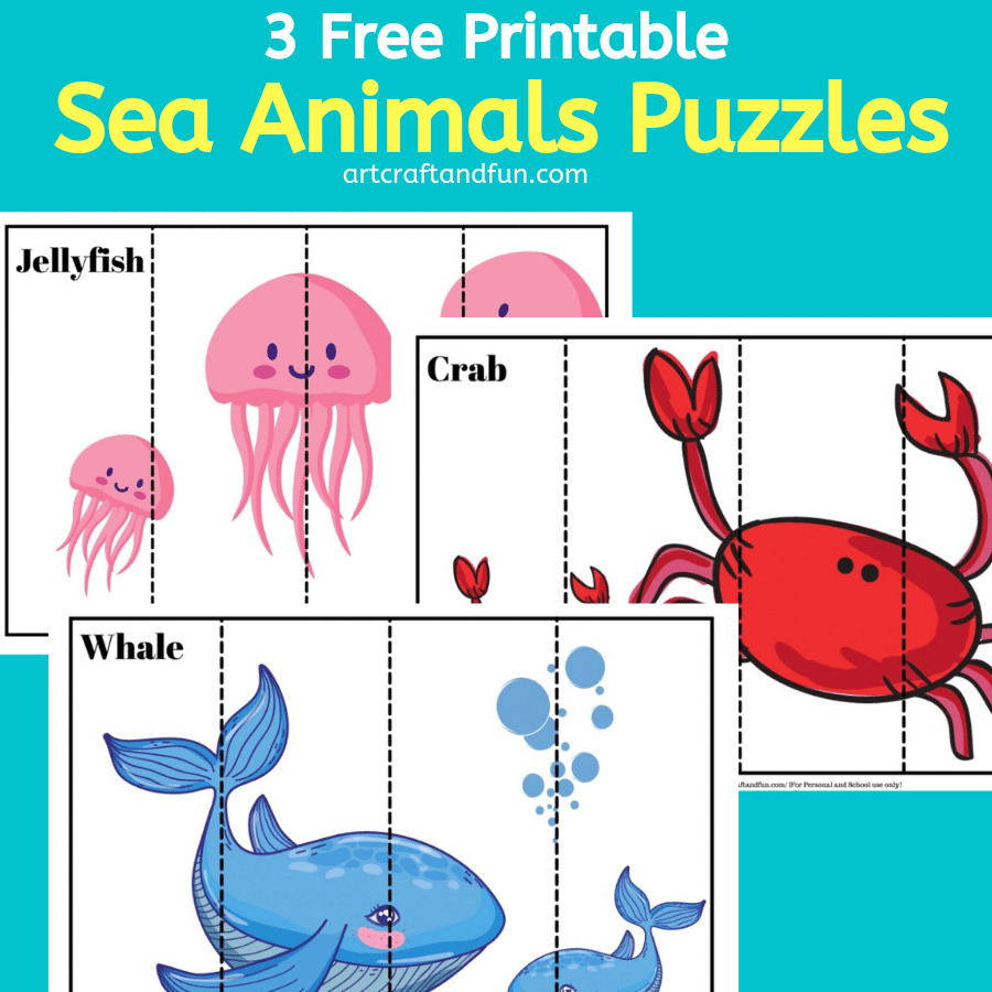 Cut Out Printable Sea Creatures