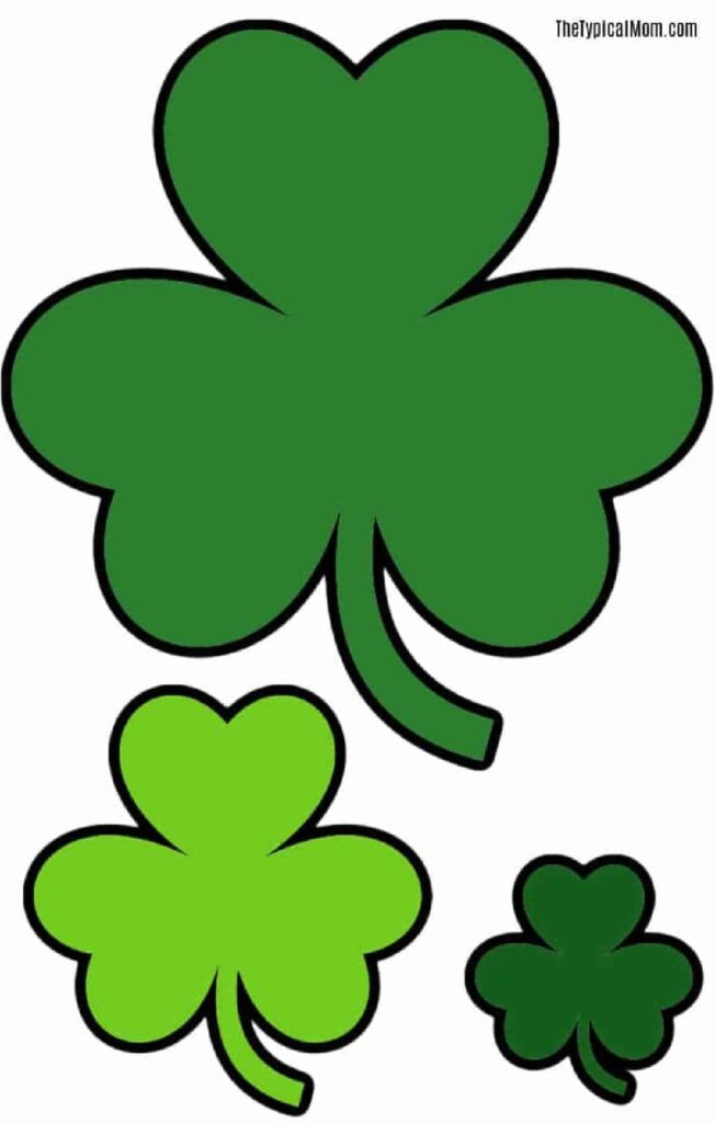 Free Printable Shamrock Coloring Pages Shamrock Templates