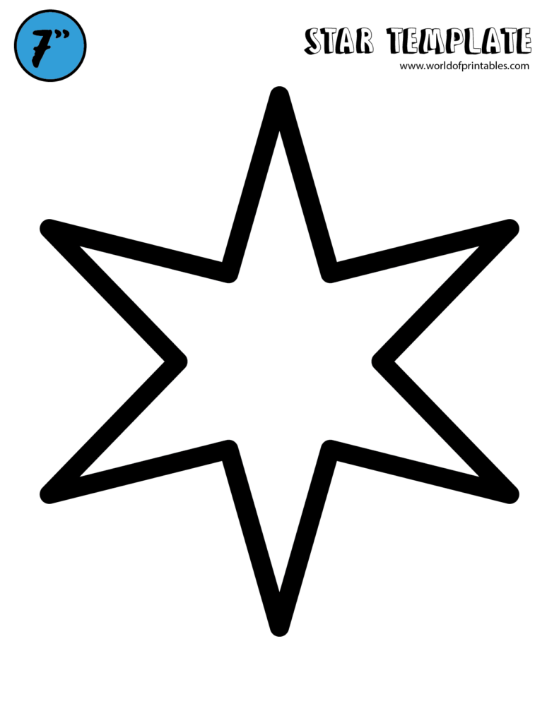 Free Star Template Printables World Of Printables