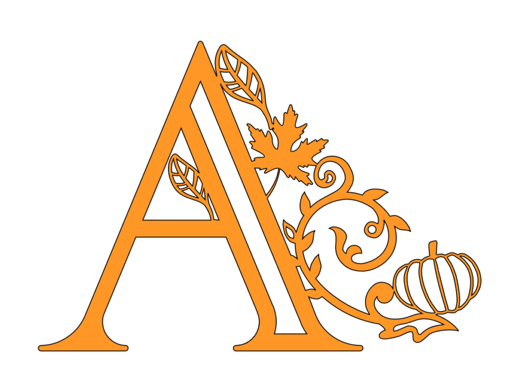 Free SVG Autumn Fall Alphabet Letters For Cricut Extraordinary Chaos