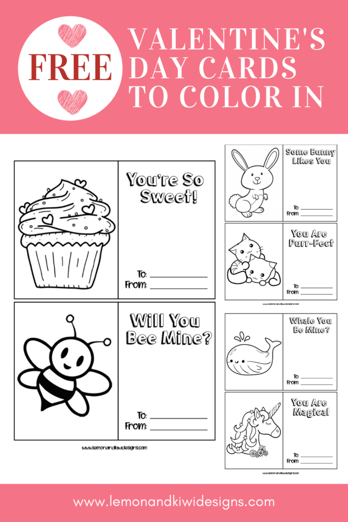 Free Valentine s Day Cards To Color In Printable Valentine s Coloring Pages Lemon And Kiwi Designs