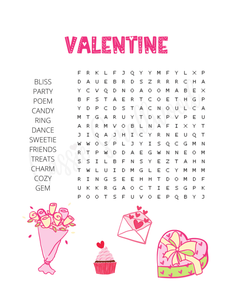 Fun Valentine s Day Word Search Puzzles Cassie Smallwood