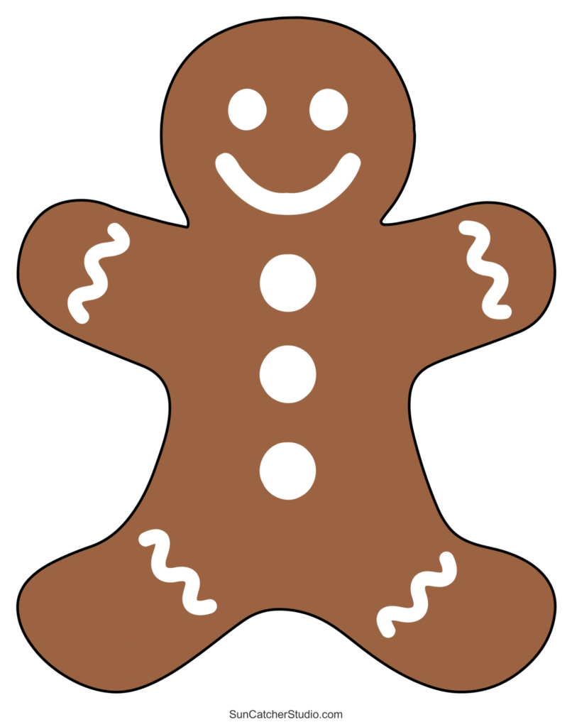 Gingerbread Man Templates Printable Outlines And Patterns DIY Projects Patterns Monograms Designs Templates