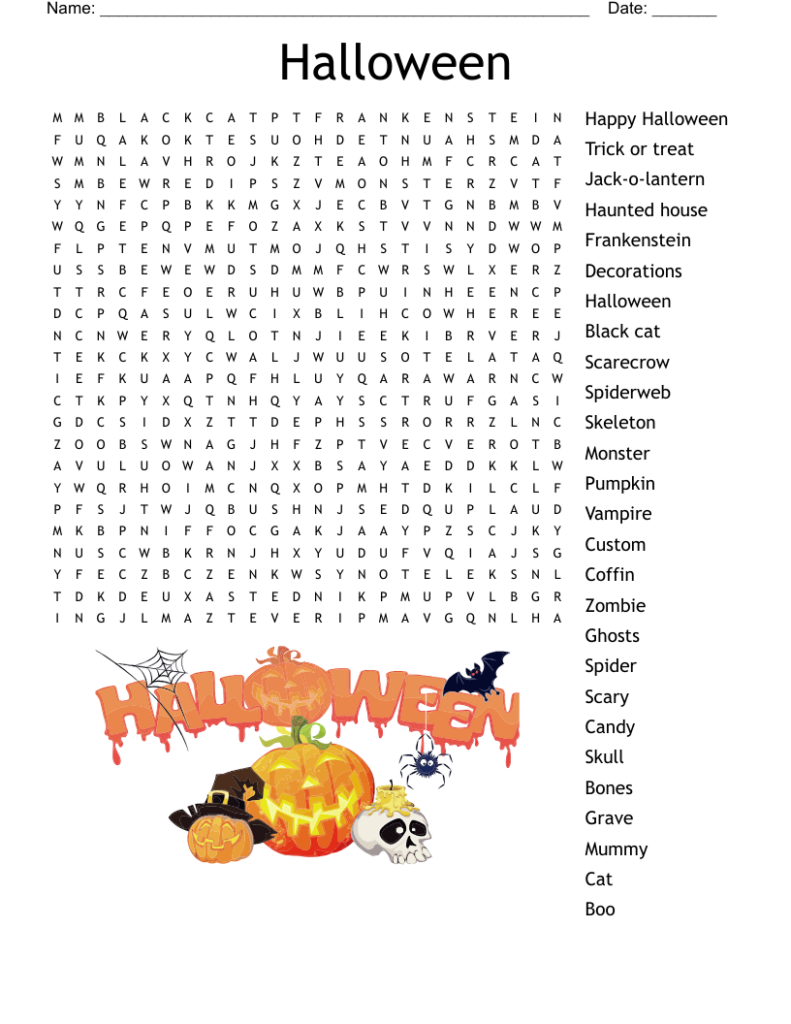 HALLOWEEN WORD SEARCH WordMint