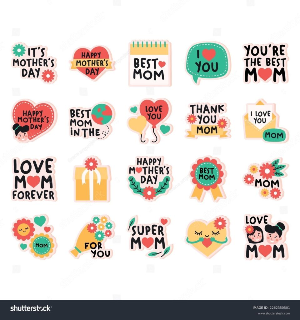 Free Printable Mothers Day Stickers