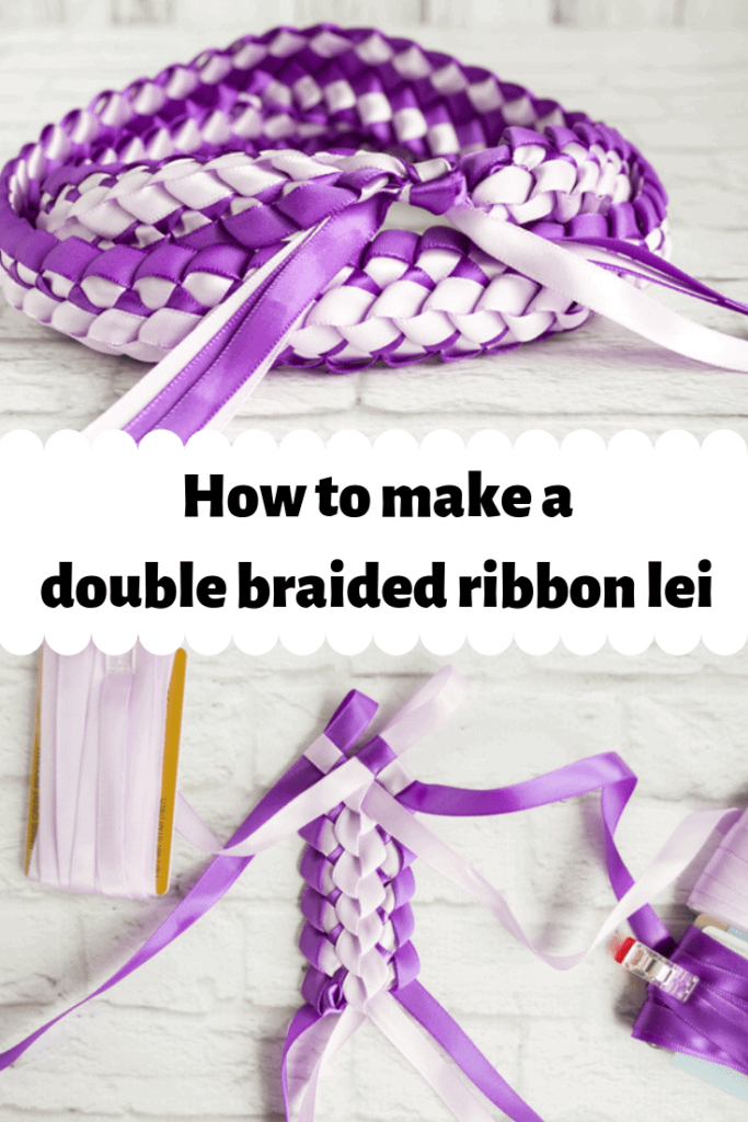 How To Make A Double Braided Hawaiian Ribbon Lei With Four Strands The Artisan Life