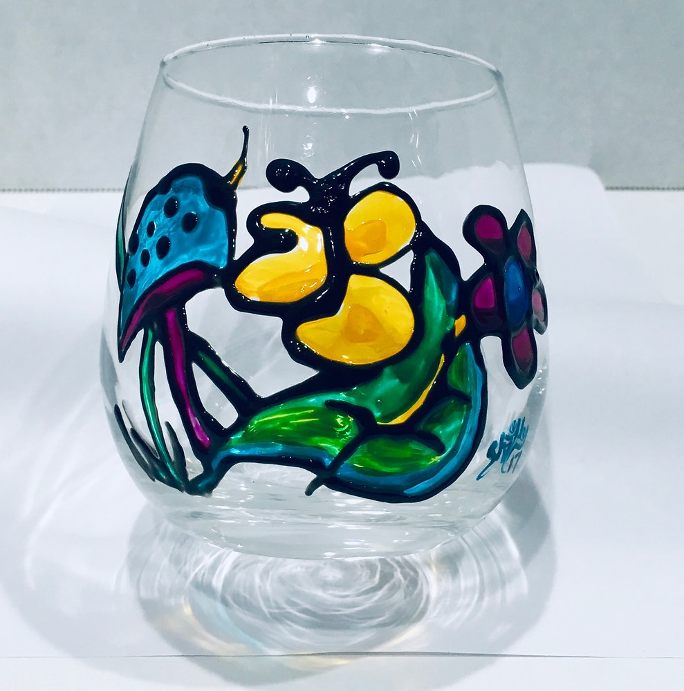 How To Paint A Wine Glass That Is Dishwasher Safe 