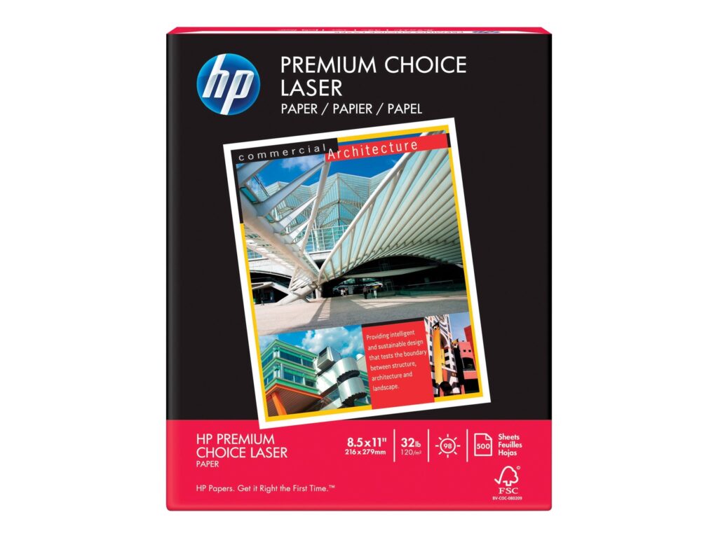 HP Premium Choice Paper White Letter A Size 8 5 In X 11 In 120 G m 32 Lbs 3000 Sheet s Plain Paper For Color LaserJet Pro M254 