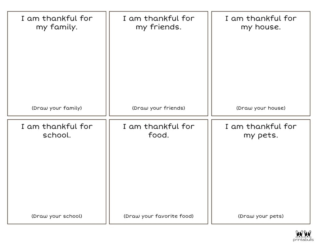 I Am Thankful For Printables 10 Unique Worksheets Printabulls