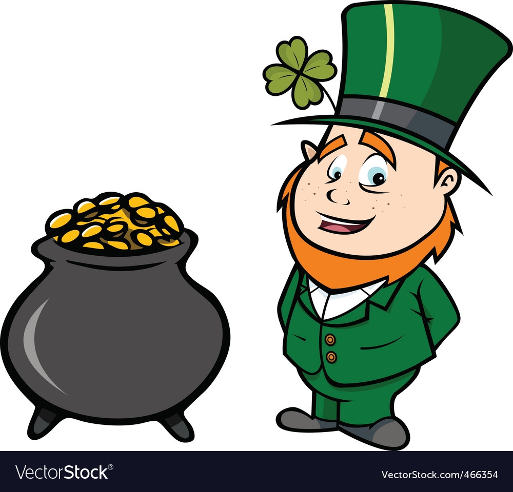 Leprechaun Pot Of Gold Royalty Free Vector Image