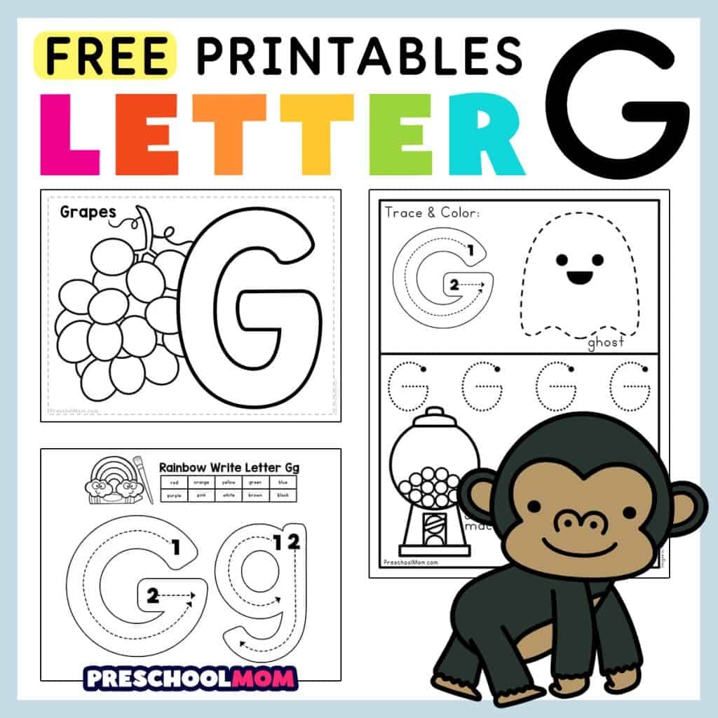 Letter G Preschool Printables Preschool Mom