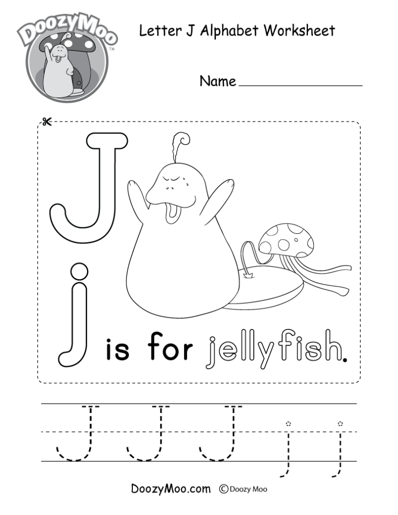 Letter J Alphabet Activity Worksheet Doozy Moo