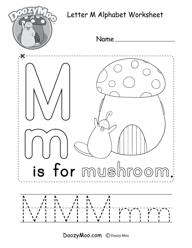 Letter M Alphabet Activity Worksheet Doozy Moo