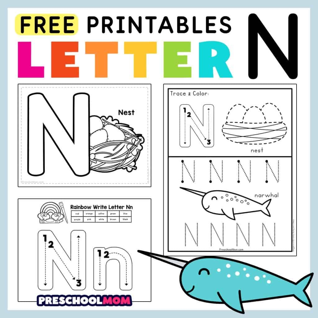 Letter N Preschool Printables Preschool Mom