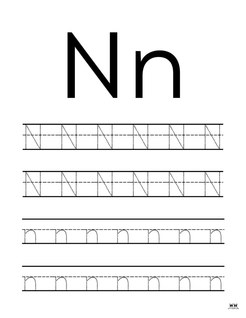 Letter N Worksheets For Preschoolers