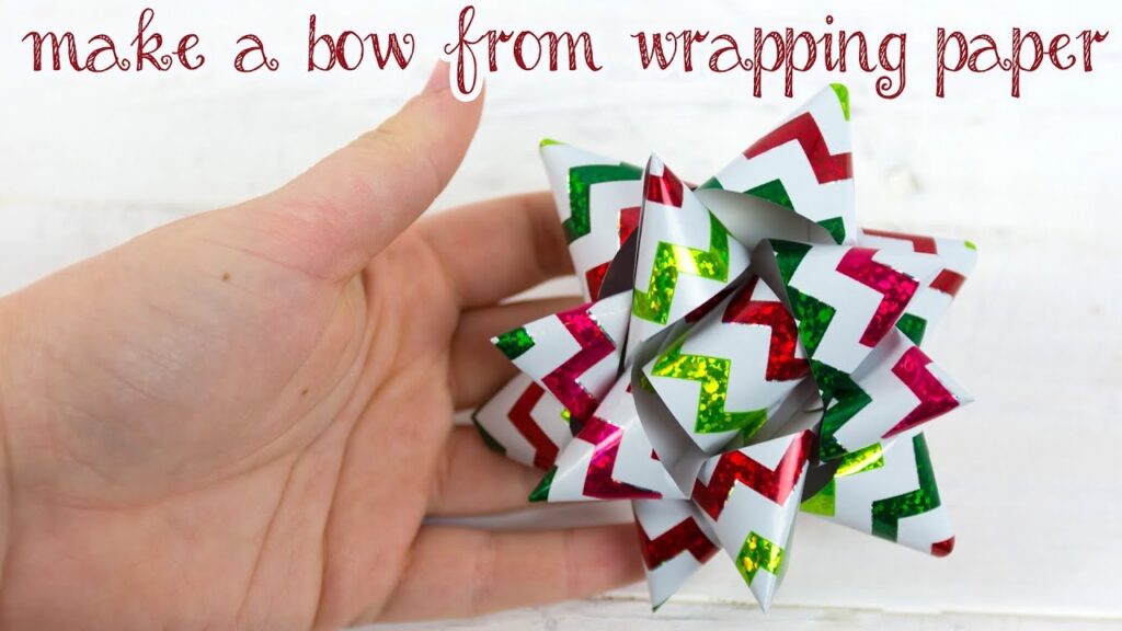 Make A Bow From Wrapping Paper YouTube