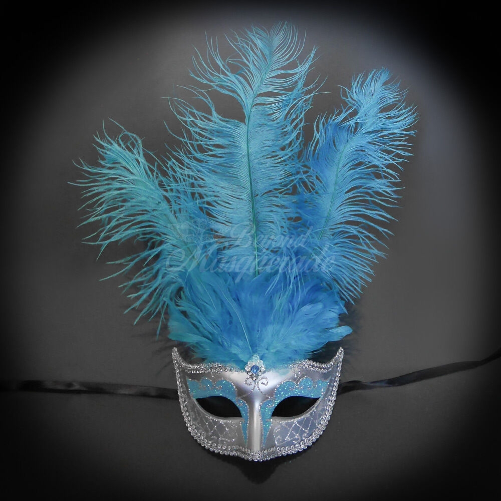 Mardi Gras Mask With Feathers