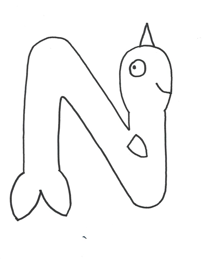 N Is For Narwhal Craft