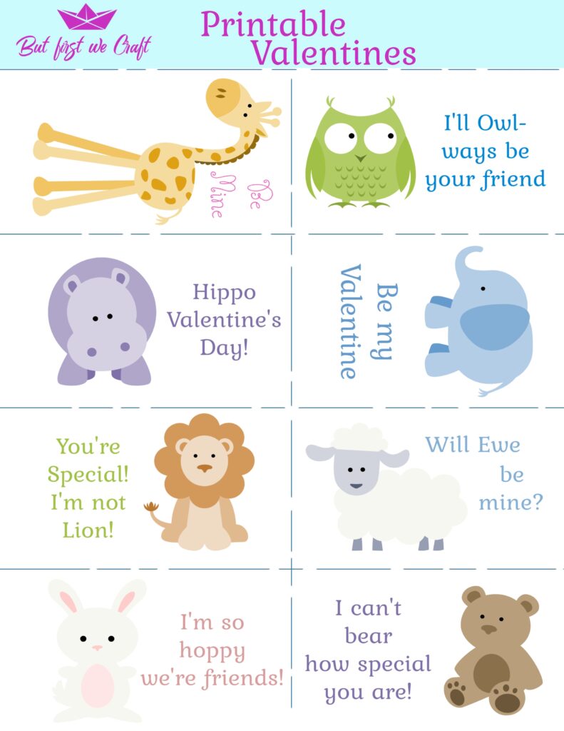 New Free Printable Valentine s Day Cards For Kids But First We Craft