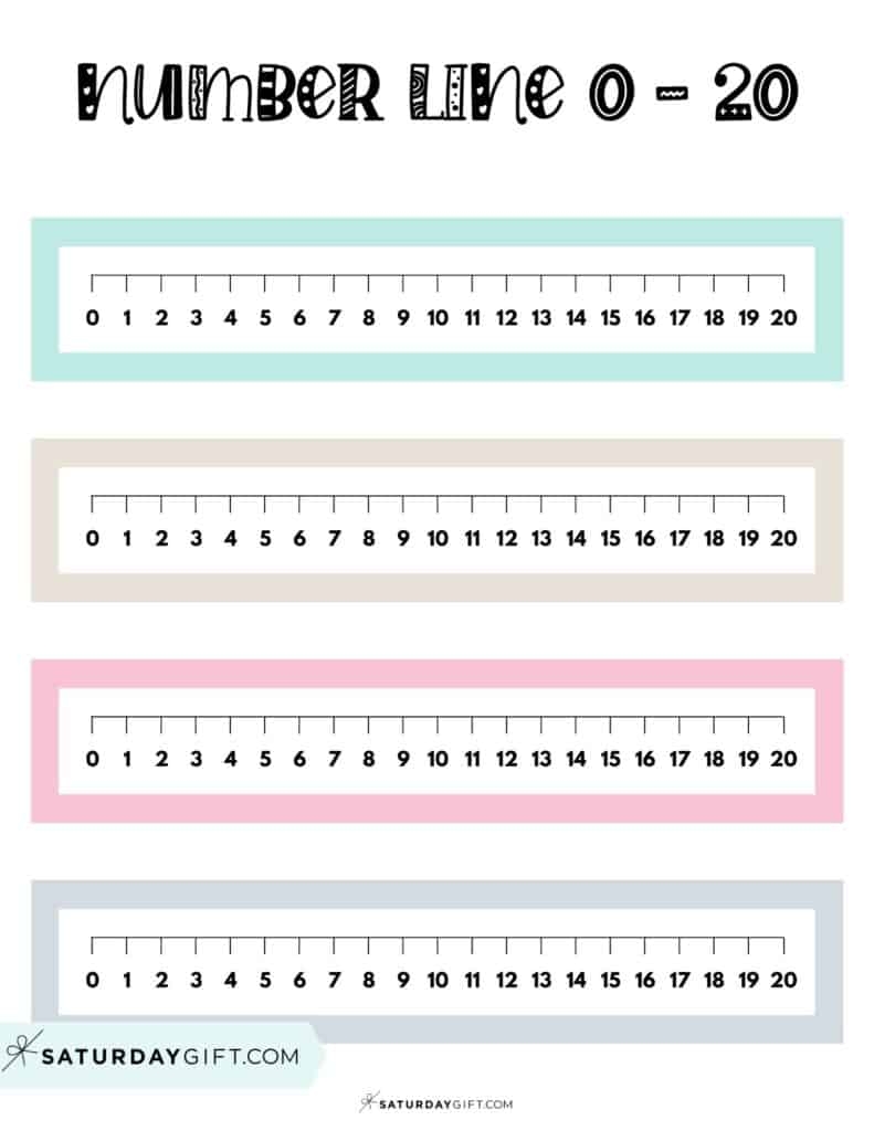 Number Line To 20 8 Cute Free Printables And Blank Worksheets