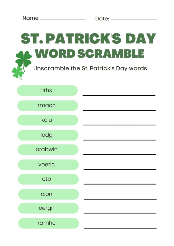 Page 16 Free And Customizable St Patricks Templates