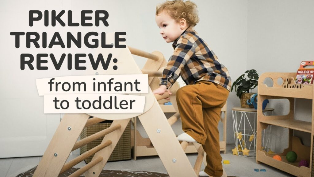 Pikler Triangle Gross Motor Pikler Triangle Review Montessori Climbing Furniture WoodandHearts YouTube