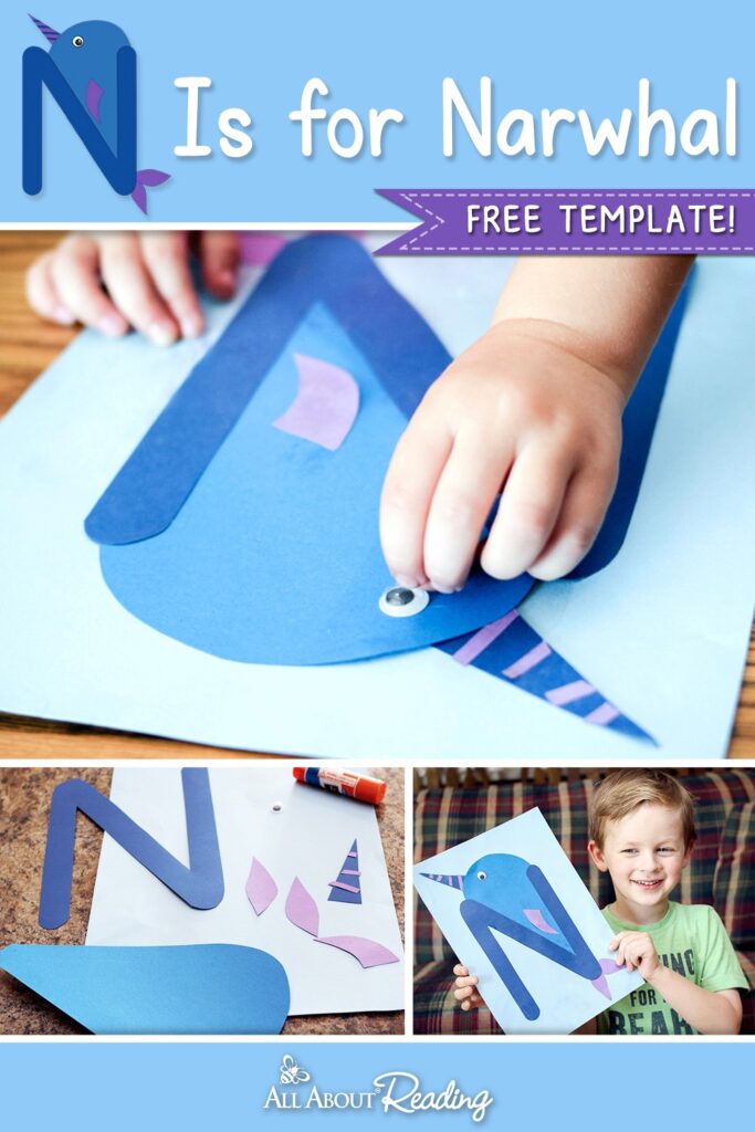 Printable Letter N Craft N Is For Narwhal FREE Download 