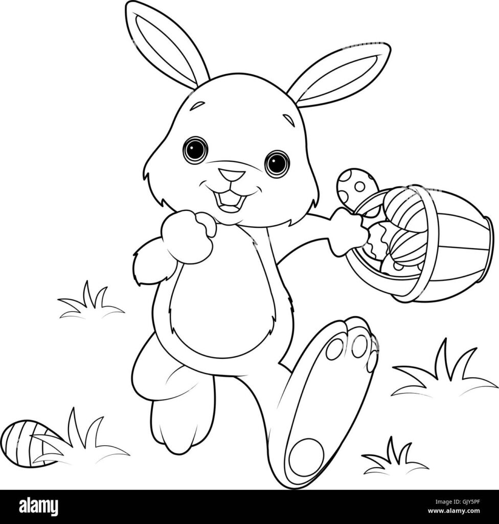 Running Easter Egg Black And White Stock Photos Images Alamy