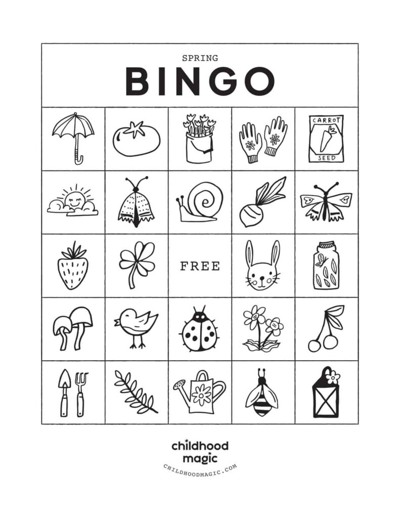 Spring Bingo Childhood Magic