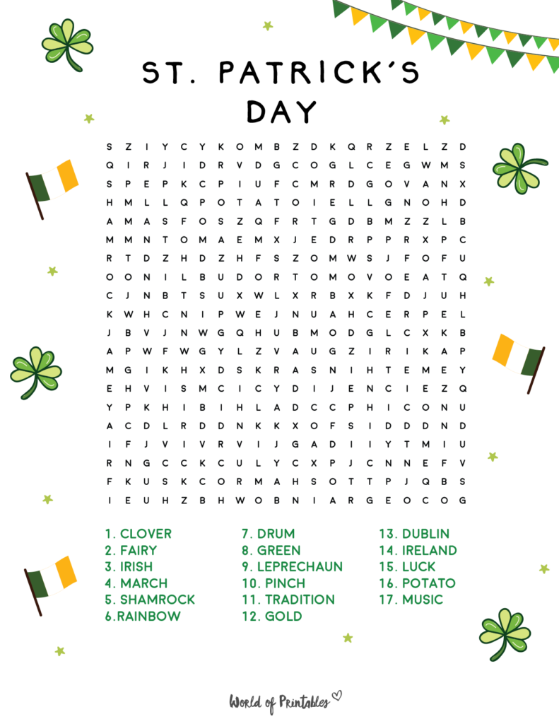 St Patrick s Day Printables World Of Printables