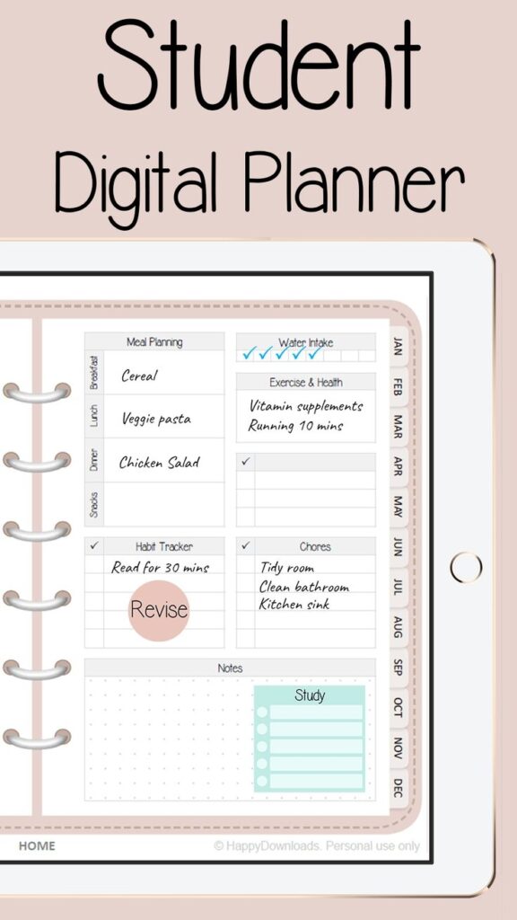 Free Digital Planner For Students