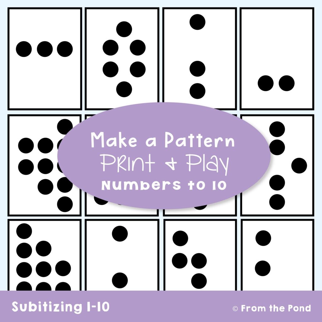 Printable Dot Cards 1 10