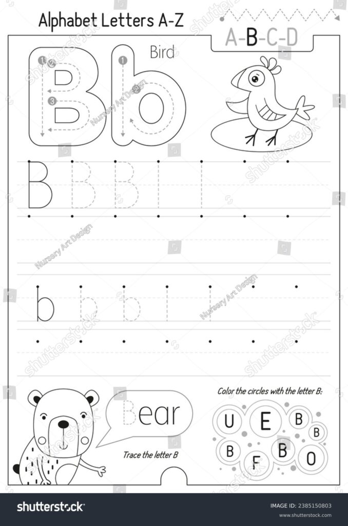 Tracing Letter B Royalty Free Images Stock Photos Pictures Shutterstock