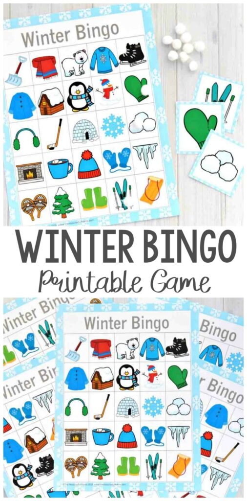 Winter Bingo Game The Resourceful Mama